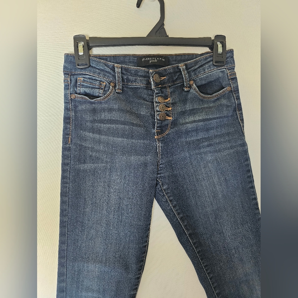 Celebrity Pink Dark Blue High-Rise Skinny Jeans - Picture 5 of 15